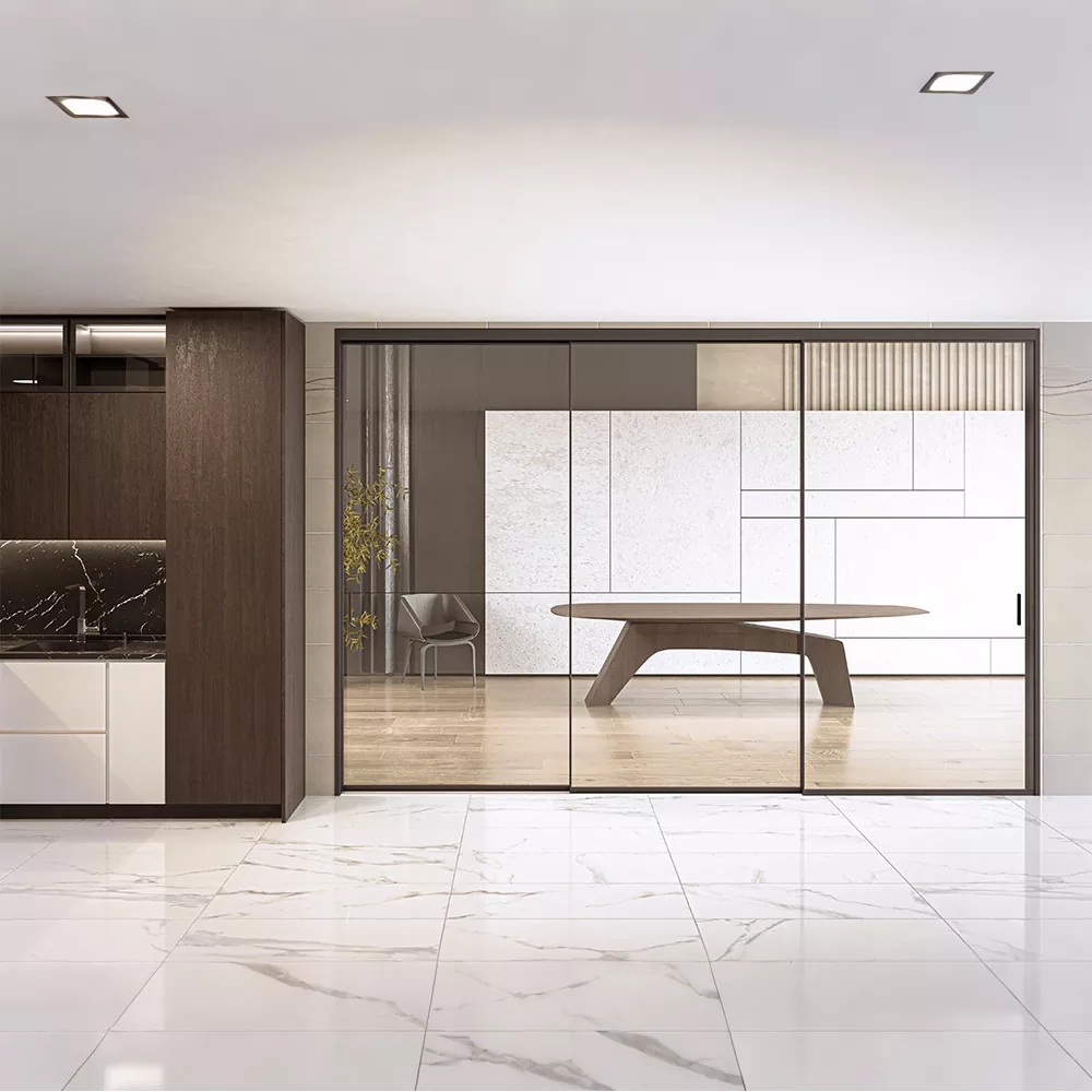 Изключително тясна плъзгаща се врата